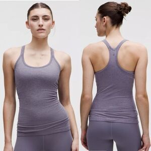 NWT 8 Ebb to Street Ribbed Racerback Tank Top - Purple